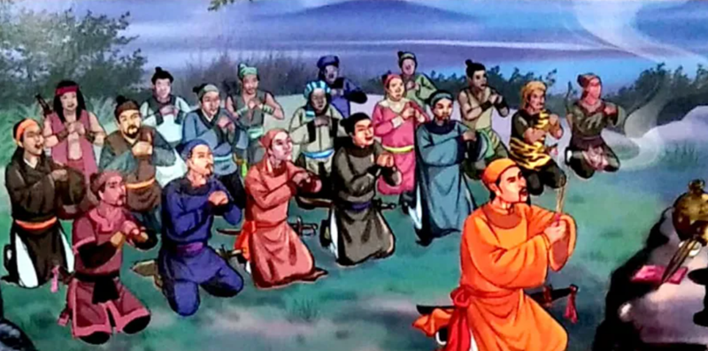 Hội thề Lũng Nhai (1416): Biểu tượng của ý chí sắt đá và tinh thần đoàn kết của 18 vị anh hùng hào kiệt.