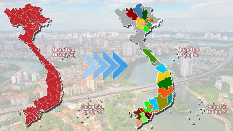 Chia 34 tỉnh thành theo nhóm vùng địa lý giúp người học ghi nhớ dễ hơn.