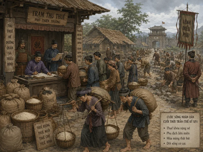 Thuế khóa, lao dịch và sự bóc lột của quan lại làm đời sống nhân dân thêm cực khổ, tạo nền tảng cho các cuộc nổi dậy.